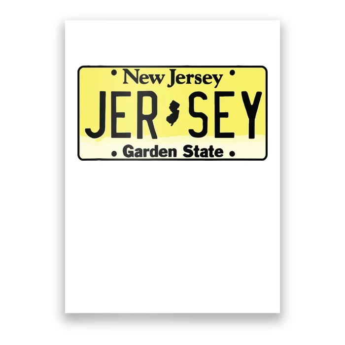 New Jersey Nj License Plate Classic Poster