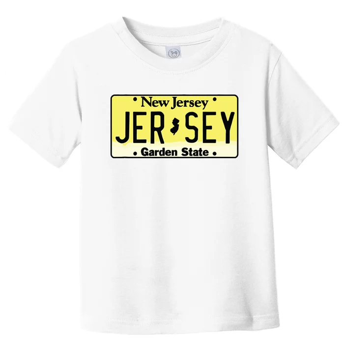 New Jersey Nj License Plate Classic Toddler T-Shirt