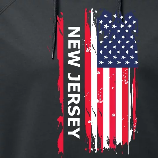 New Jersey Nj State Performance Fleece Hoodie