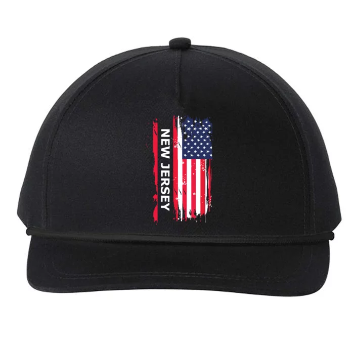 New Jersey Nj State Snapback Five-Panel Rope Hat