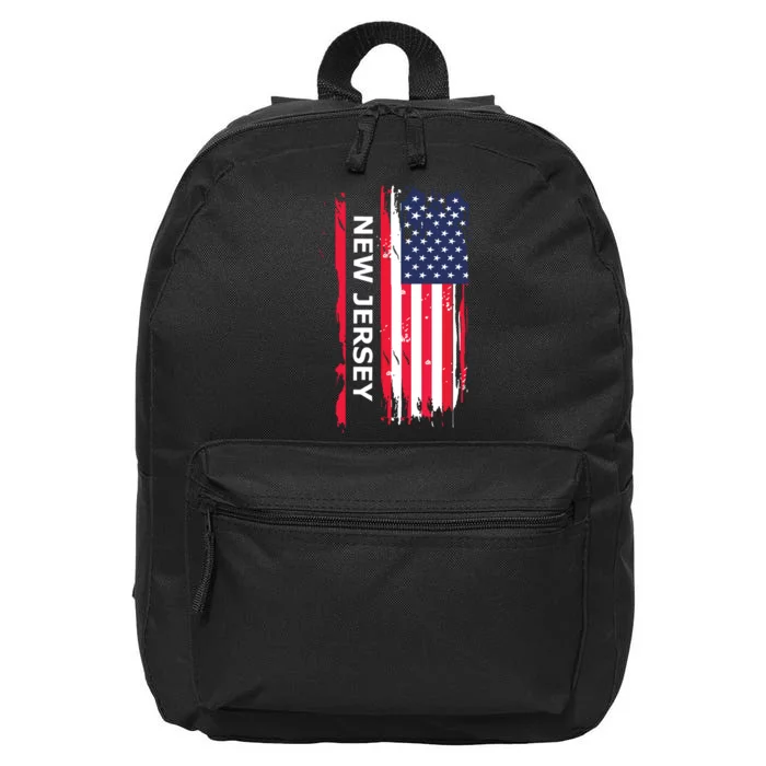 New Jersey Nj State 16 in Basic Backpack