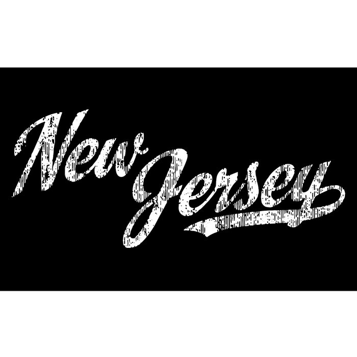 New Jersey Nj Vintage Sports Script Retro Bumper Sticker