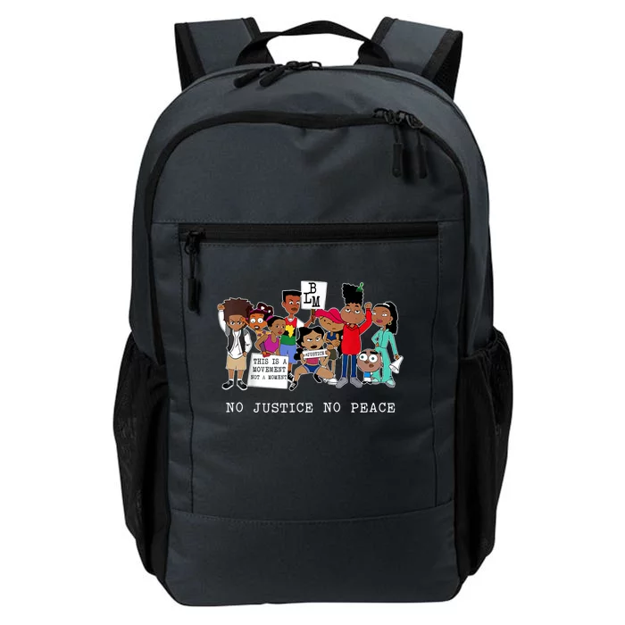 No Justice No Peace Black Lives Matter Gift Daily Commute Backpack