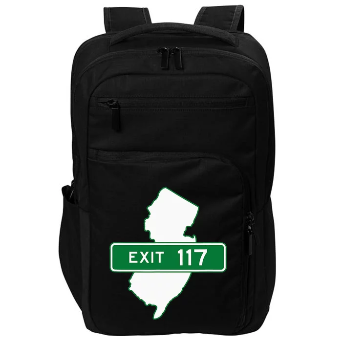 New Jersey Nj Gsp Garden State Parkway Exit Sign 117 Impact Tech Backpack