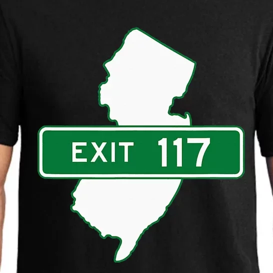 New Jersey Nj Gsp Garden State Parkway Exit Sign 117 Pajama Set