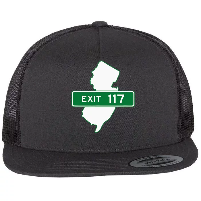 New Jersey Nj Gsp Garden State Parkway Exit Sign 117 Flat Bill Trucker Hat