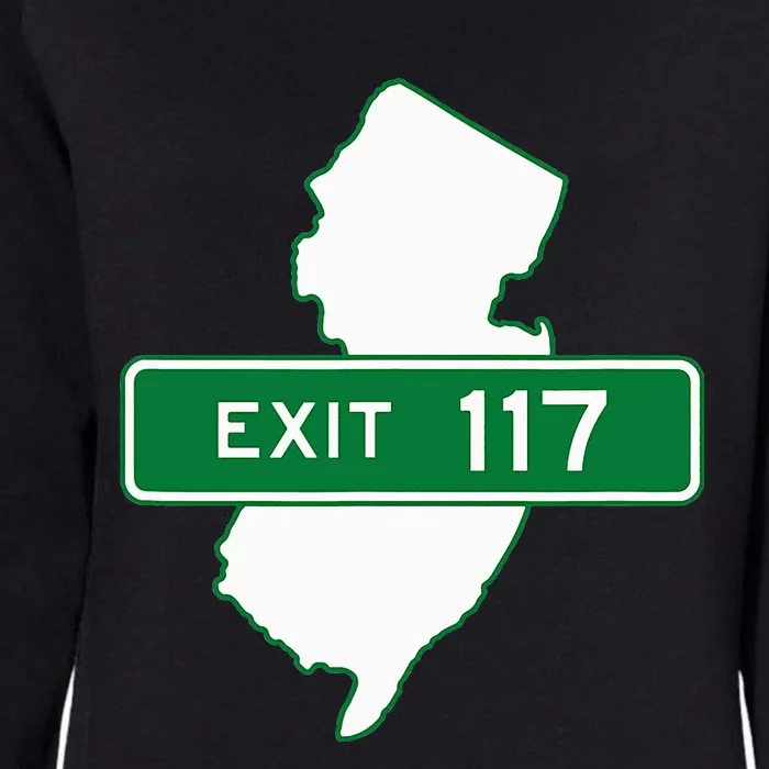 New Jersey Nj Gsp Garden State Parkway Exit Sign 117 Womens California Wash Sweatshirt