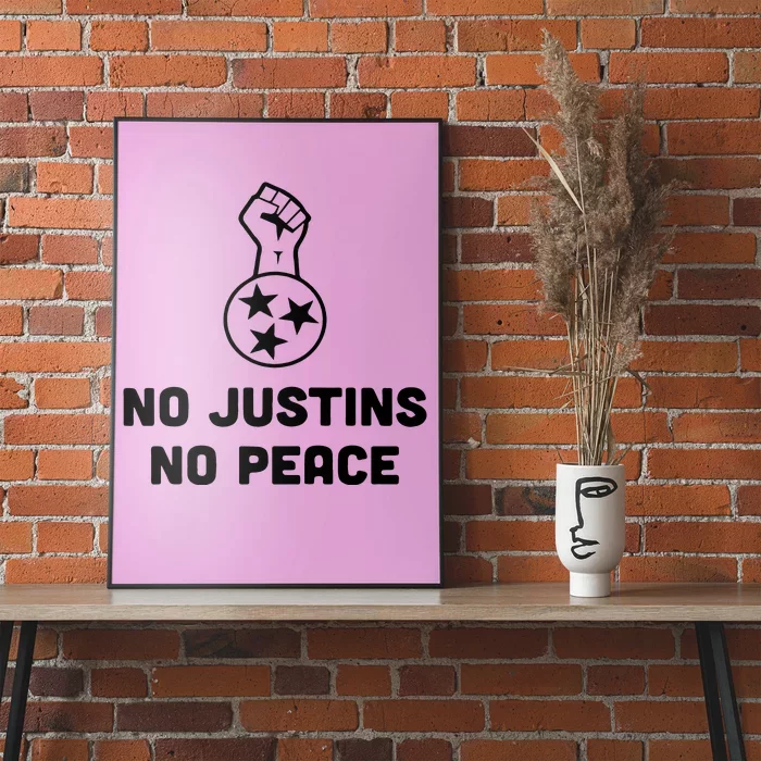 No Justins No Peace Tennessee Three Poster