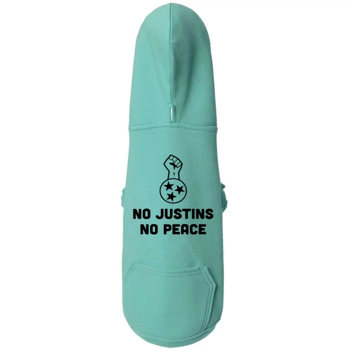 No Justins No Peace Tennessee Three Doggie 3-End Fleece Hoodie