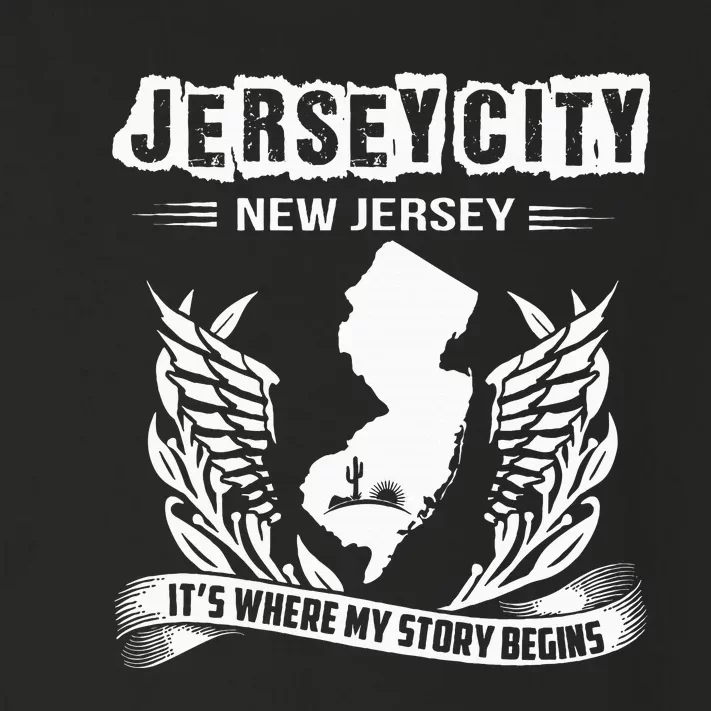 New Jersey Nj State Classic City Where My Story Begins Toddler Long Sleeve Shirt