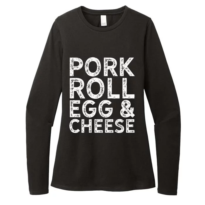 New Jersey Pork Roll Egg And Cheese Womens CVC Long Sleeve Shirt