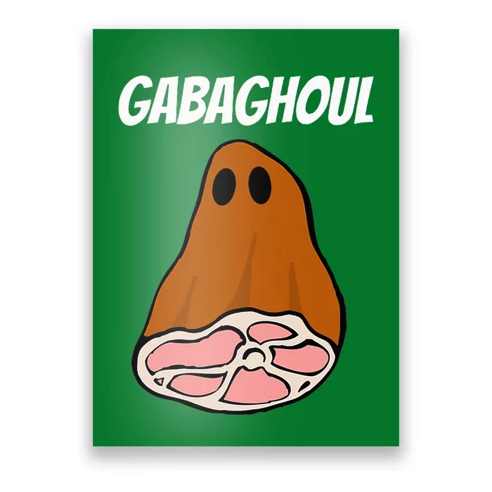 New Jersey Slang Halloween Dry Cured Meat Gabaghoul Gabagool Poster