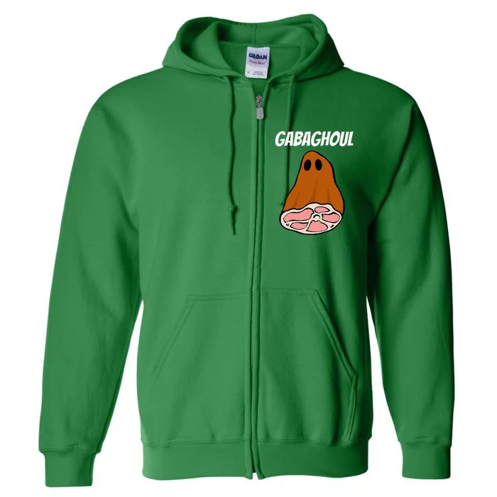 New Jersey Slang Halloween Dry Cured Meat Gabaghoul Gabagool Full Zip Hoodie