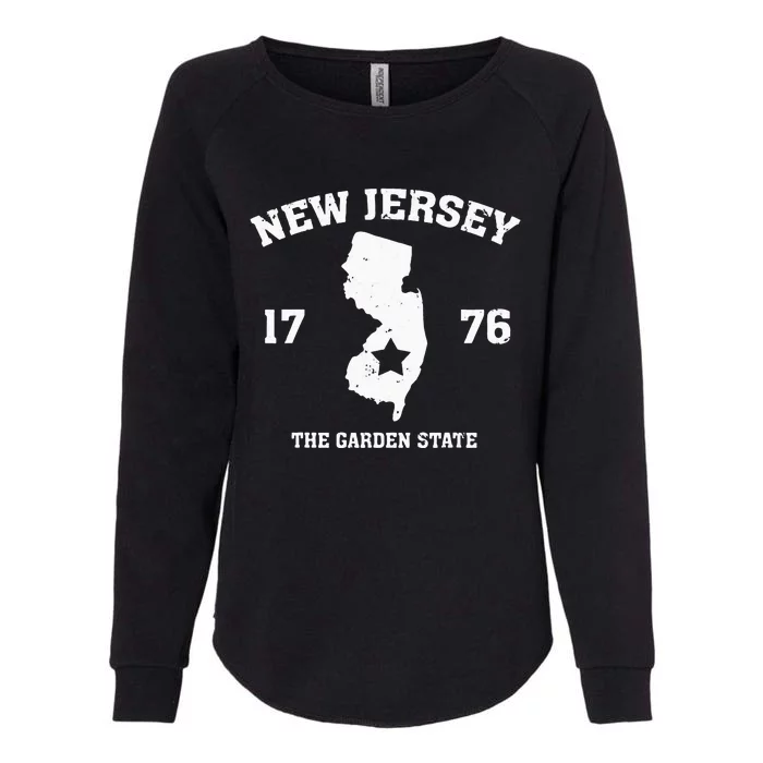 New Jersey The Garden State Vintage New Jersey Home Womens California Wash Sweatshirt