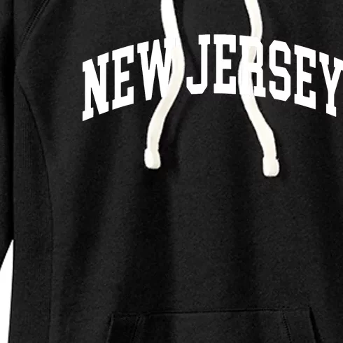 New Jersey Throwback Design Print Classic Women's Fleece Hoodie