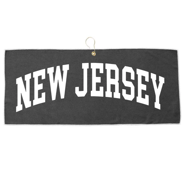 New Jersey Throwback Design Print Classic Large Microfiber Waffle Golf Towel