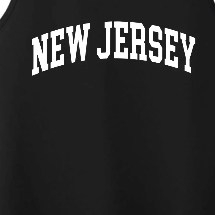 New Jersey Throwback Design Print Classic Performance Tank