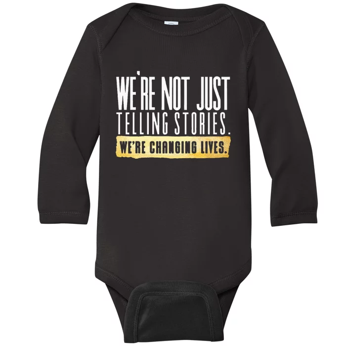 Not Just Telling Stories Were Changing Lives Dhar Mann Fam Baby Long Sleeve Bodysuit