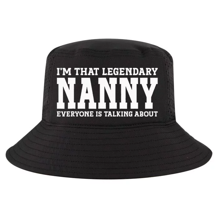 Nanny Job Title Employee Cool Comfort Performance Bucket Hat