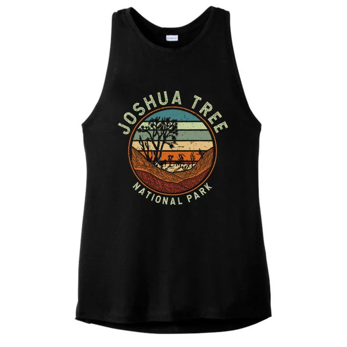 Nature Joshua Tree National Park Vacation Ladies Tri-Blend Wicking Tank