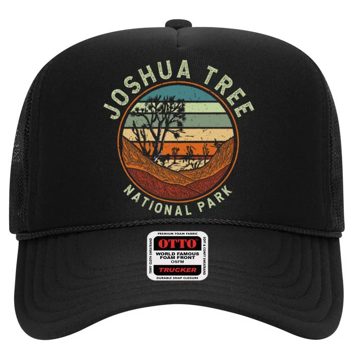 Nature Joshua Tree National Park Vacation High Crown Mesh Trucker Hat