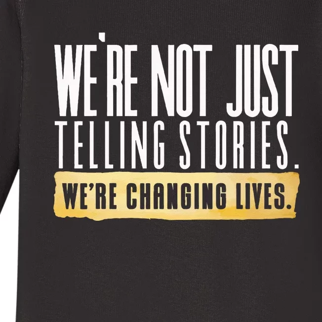 Not Just Telling Stories Were Changing Lives Dhar Mann Fam Baby Long Sleeve Bodysuit