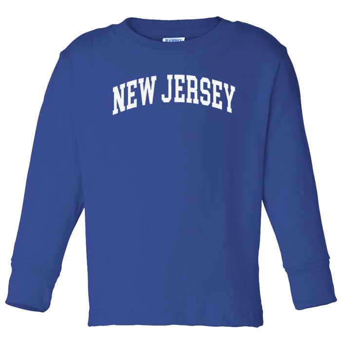 New Jersey Throwback Design Classic Toddler Long Sleeve Shirt