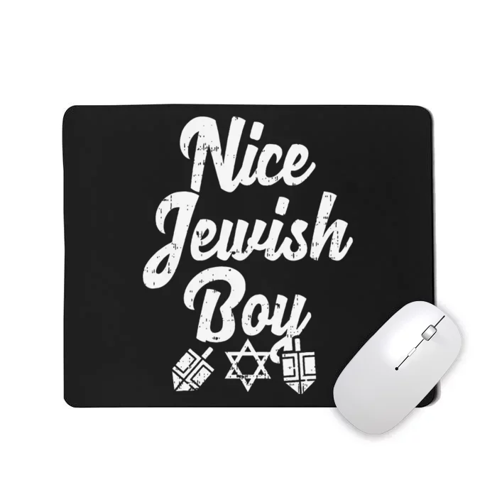 Nice Jewish Ugly Hanukkah Sweater Chanukah Jew Gift Mousepad