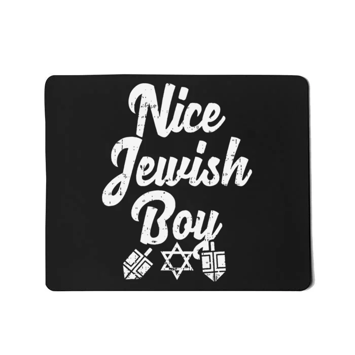 Nice Jewish Ugly Hanukkah Sweater Chanukah Jew Gift Mousepad