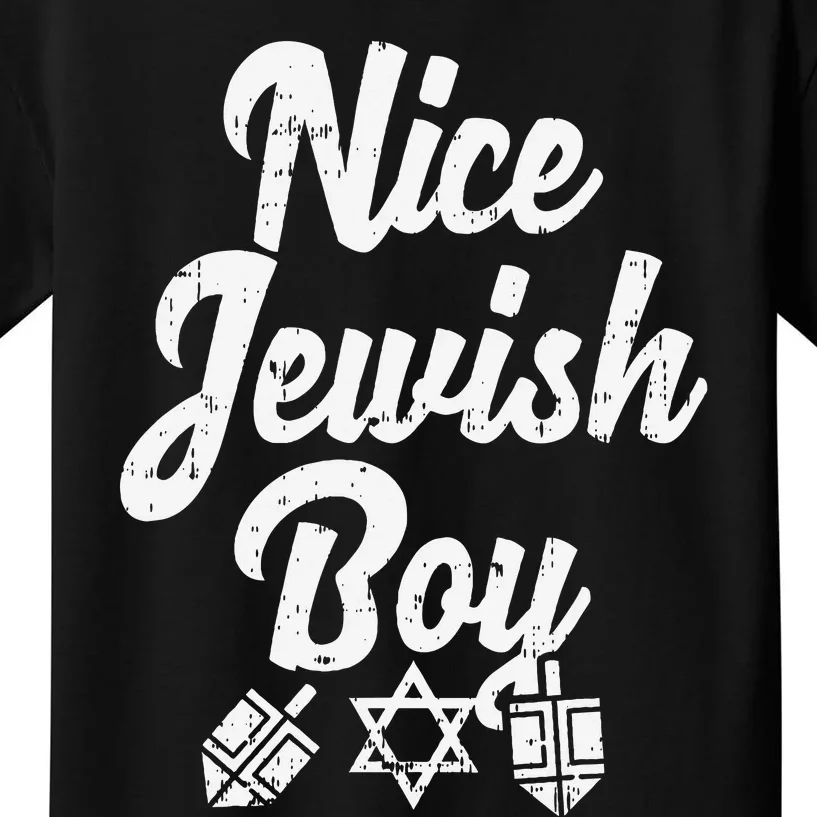 Nice Jewish Ugly Hanukkah Sweater Chanukah Jew Gift Kids T-Shirt