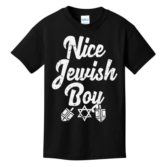 Nice Jewish Ugly Hanukkah Sweater Chanukah Jew Gift Kids T-Shirt