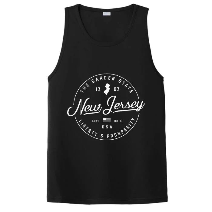 New Jersey  Us State Travel Vacation S Nj Usa Performance Tank