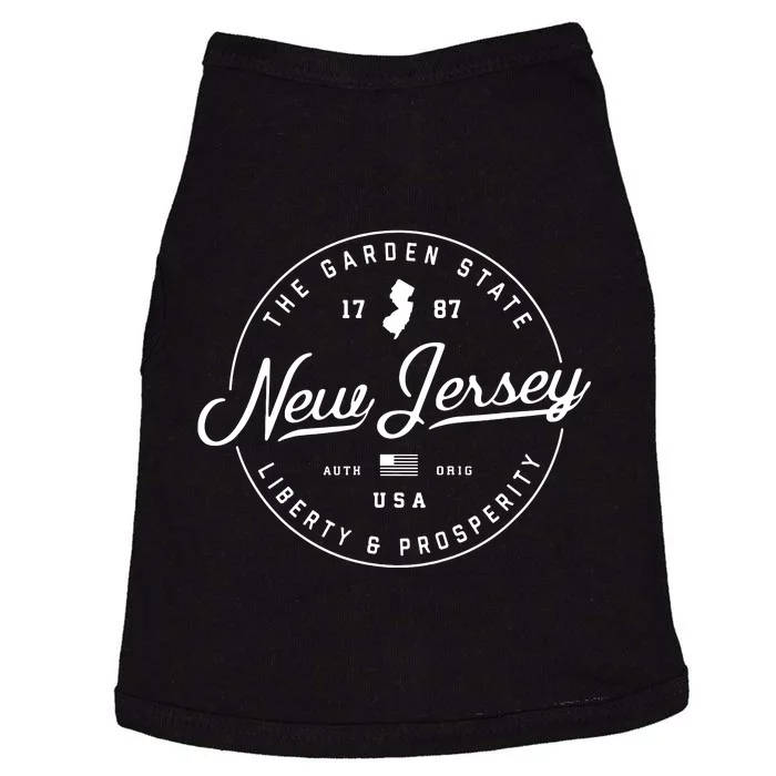 New Jersey Us State Travel Vacation Shirts Nj Usa Doggie Tank