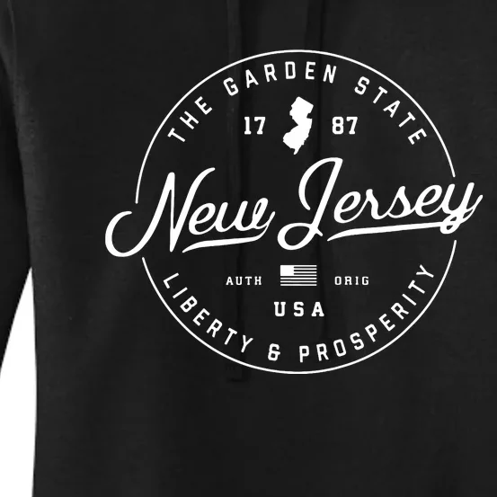 New Jersey Us State Travel Vacation Shirts Nj Usa Women's Pullover Hoodie