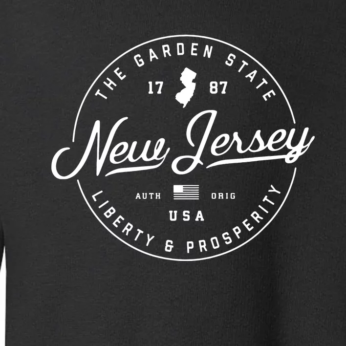 New Jersey Us State Travel Vacation Shirts Nj Usa Toddler Sweatshirt