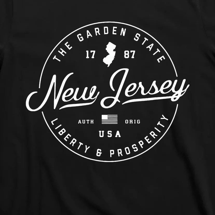 New Jersey Us State Travel Vacation Nj Usa T T-Shirt