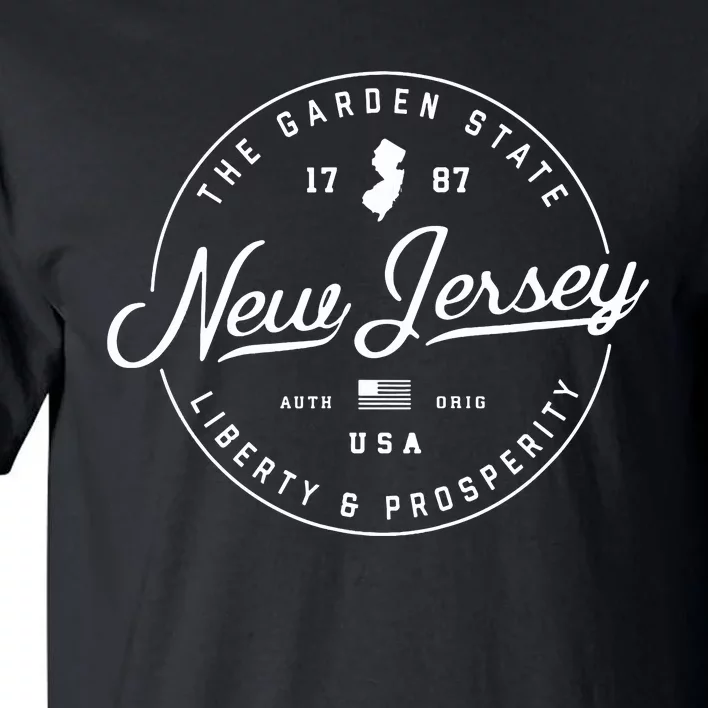 New Jersey Us State Travel Vacation Nj Usa T Tall T-Shirt