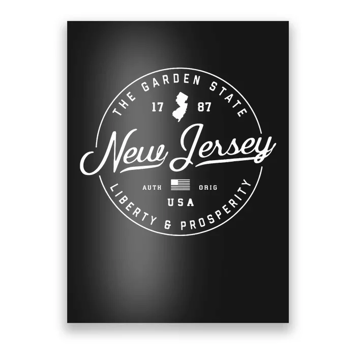 New Jersey Us State Travel Vacation Nj Usa T Poster