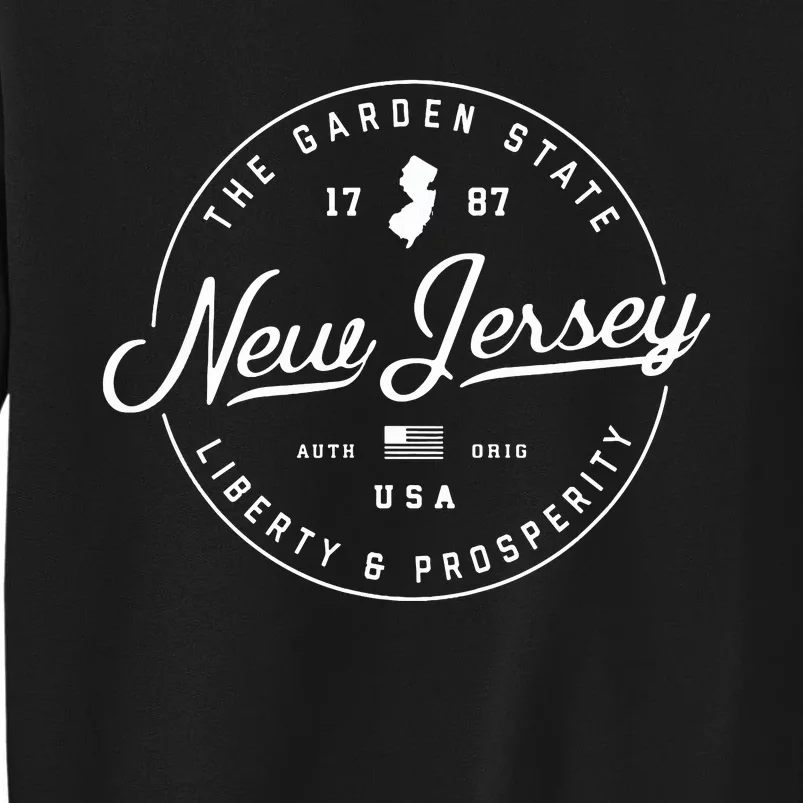 New Jersey Us State Travel Vacation Nj Usa T Tall Sweatshirt