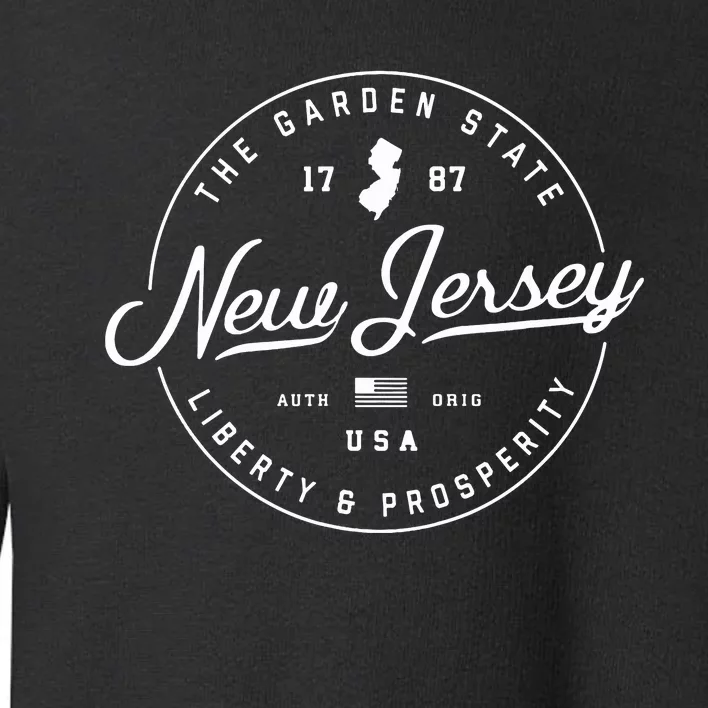 New Jersey Us State Travel Vacation Nj Usa T Toddler Sweatshirt