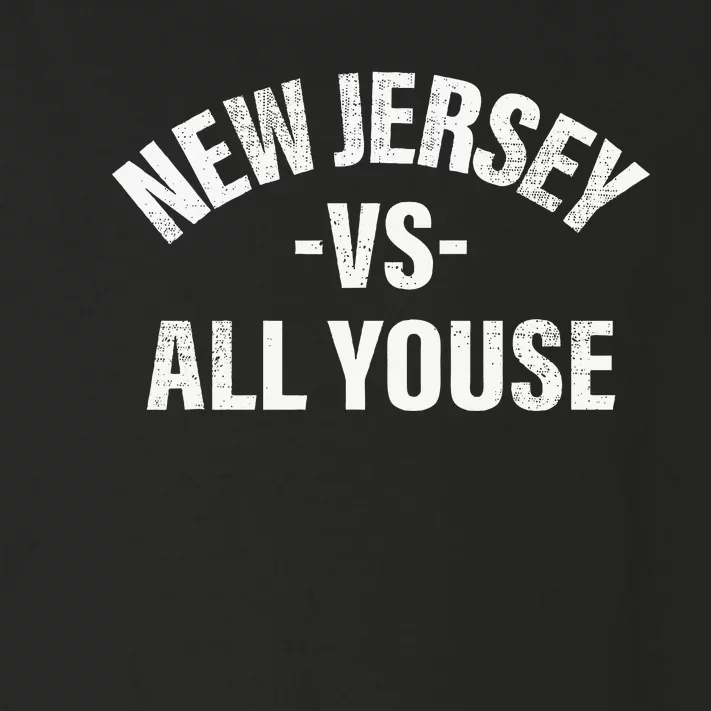 New Jersey Vs All Youse Funny Jersey Slang Toddler Long Sleeve Shirt