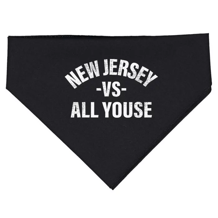 New Jersey Vs All Youse Funny Jersey Slang USA-Made Doggie Bandana