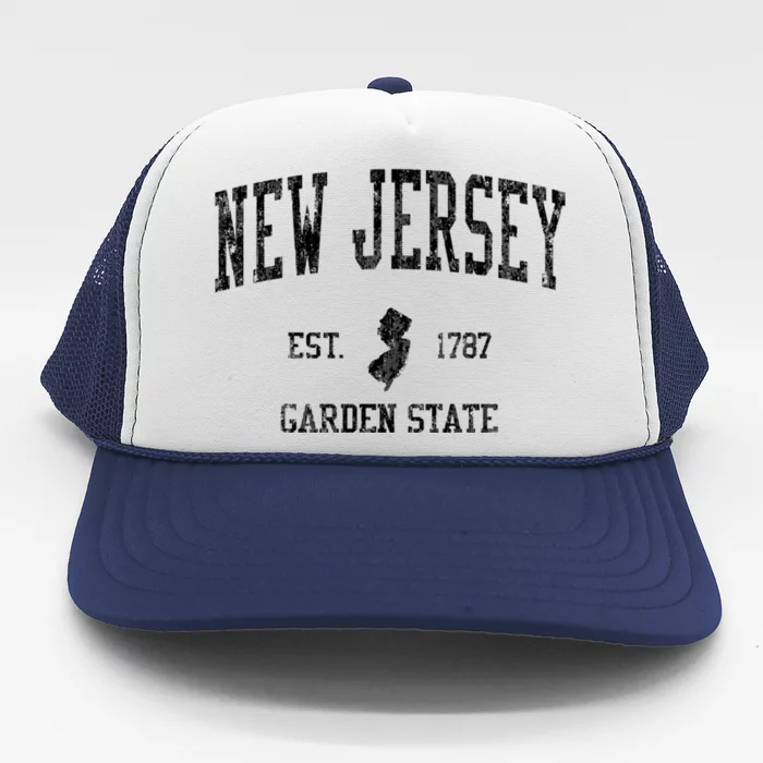 New Jersey Vintage Sports Trucker Hat