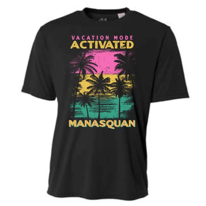 New Jersey Vacation Mode Activated Asquan Cool Gift Cooling Performance Crew T-Shirt