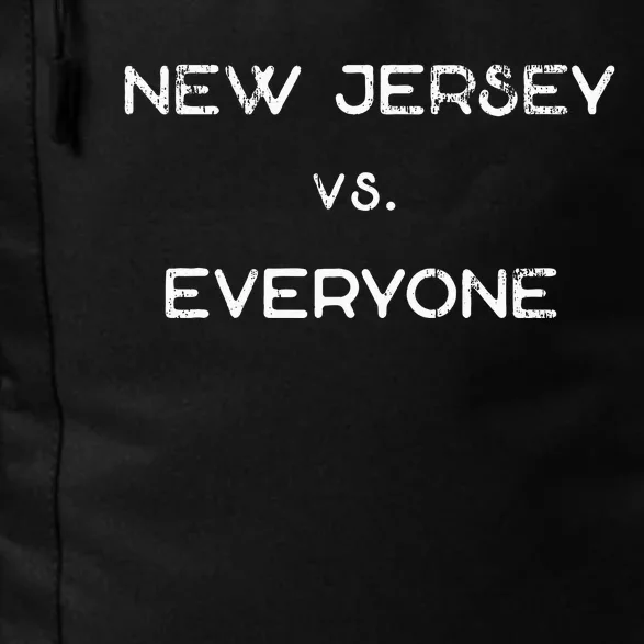 New Jersey Vs. Everyone Nj Funny Sarcastic Garden State Daily Commute Backpack