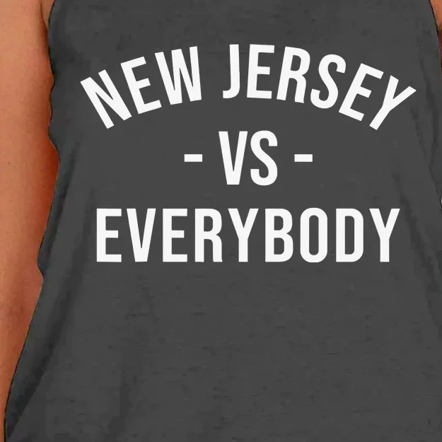 New Jersey Vs Everybodys Women's Knotted Racerback Tank