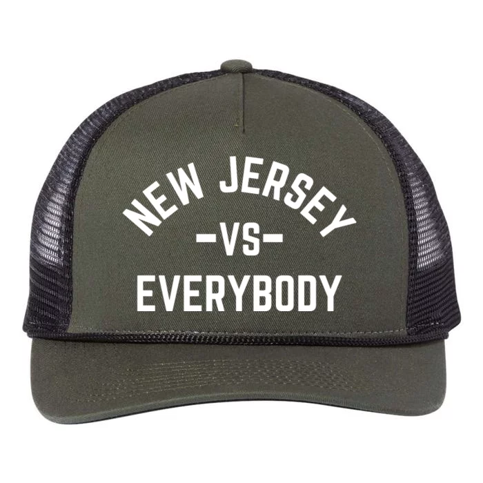 New Jersey Vs Everybody Retro Rope Trucker Hat Cap