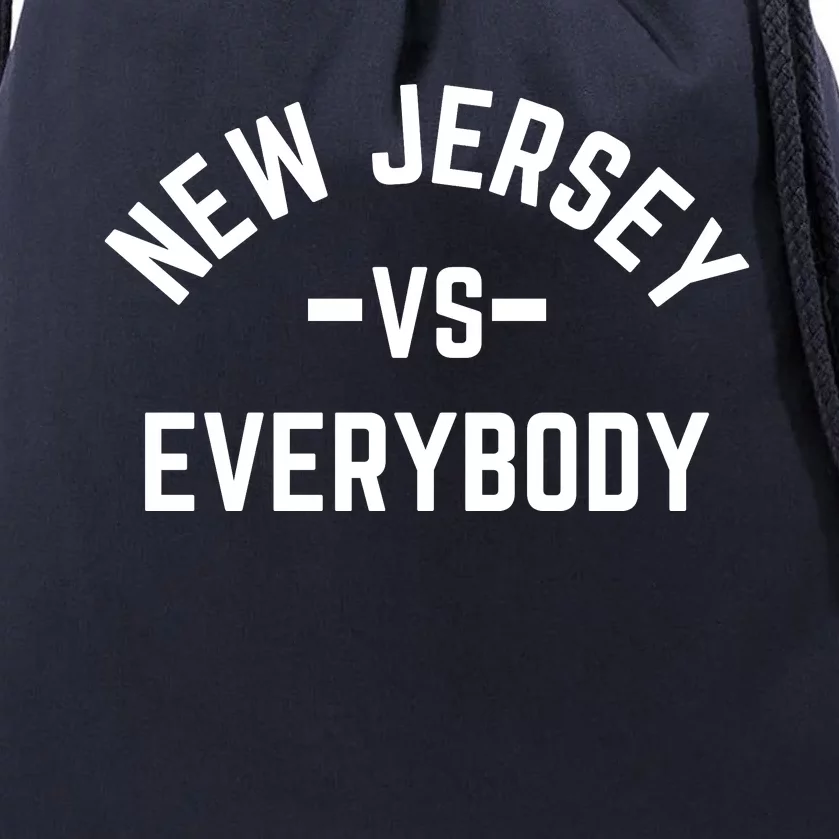 New Jersey Vs Everybody Drawstring Bag