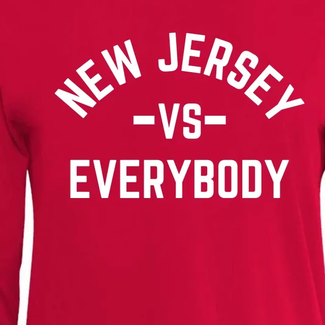 New Jersey Vs Everybody Womens Cotton Relaxed Long Sleeve T-Shirt