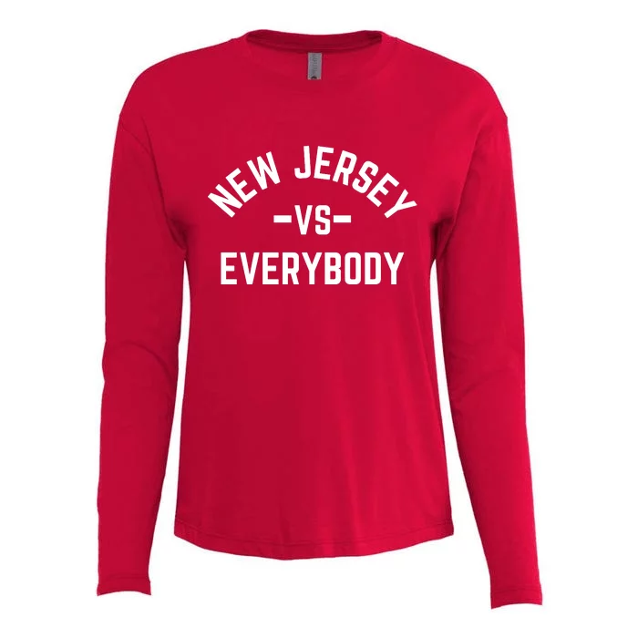 New Jersey Vs Everybody Womens Cotton Relaxed Long Sleeve T-Shirt